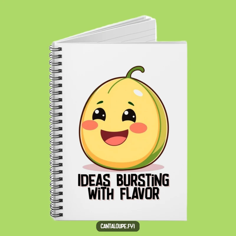 Funny Cantaloupe Smile Notebook: Jot Down Ideas with Juicy Humor - Perfect Funny Gift