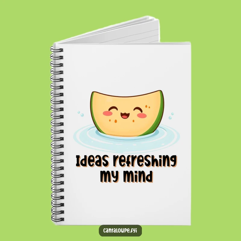 Funny Giggling Melon Notebook - Bobbing Cantaloupe, Ideal for Summer Notes Gift