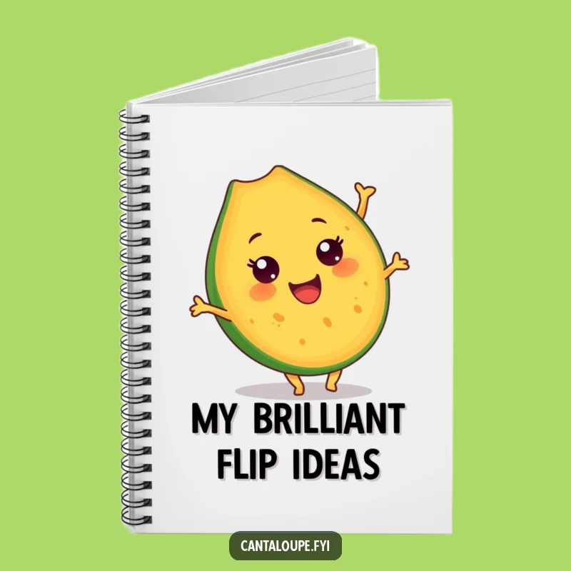 Funny Cantaloupe Somersault Notebook: Jot Down Ideas with This Hilarious Fruit Character