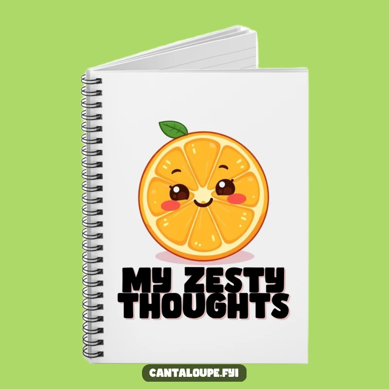 Funny Orange Slice Notebook: Cheerful Citrus Journal, Perfect Funny Gift