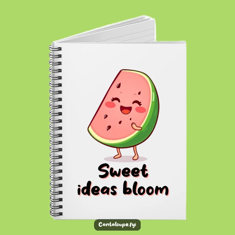 Funny Watermelon Notebook: Wiggling Wedge Character, Perfect Summer Journal