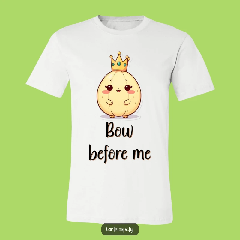 Funny Cantaloupe Crown T-Shirt: Wear Your Royal Humor