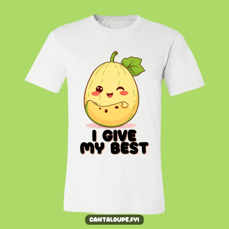 Funny Fruitful Offering Tee: Cantaloupe Character Shirt, Perfect Gift