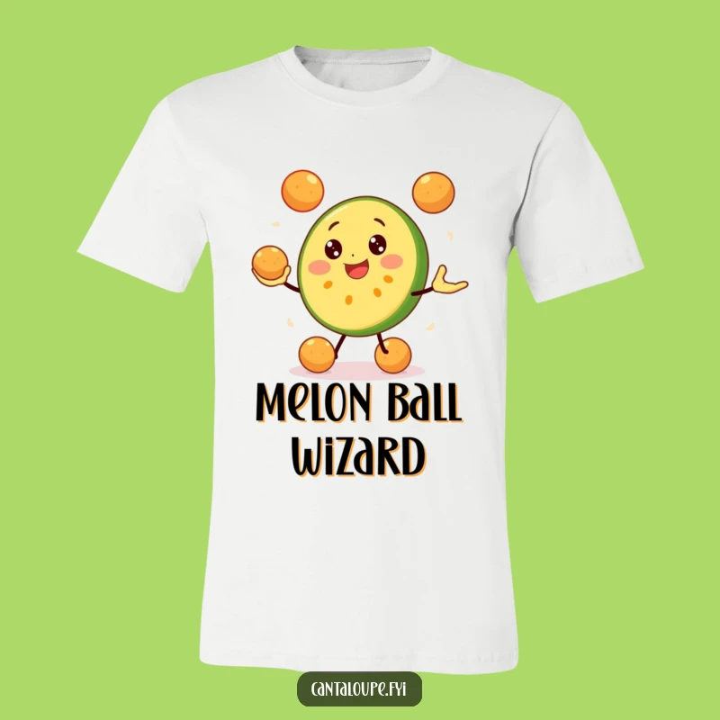 Funny Cantaloupe Juggling T-Shirt: Wearable Humor for Fruit Fans and Jokers