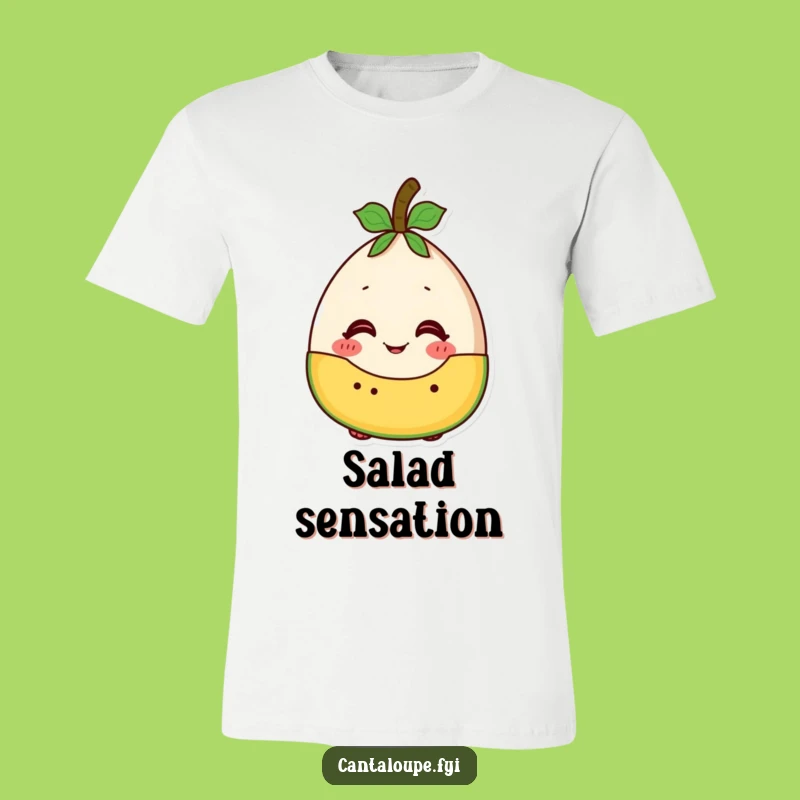 Funny Fruit Salad Cantaloupe T-Shirt - Excited Melon Tee