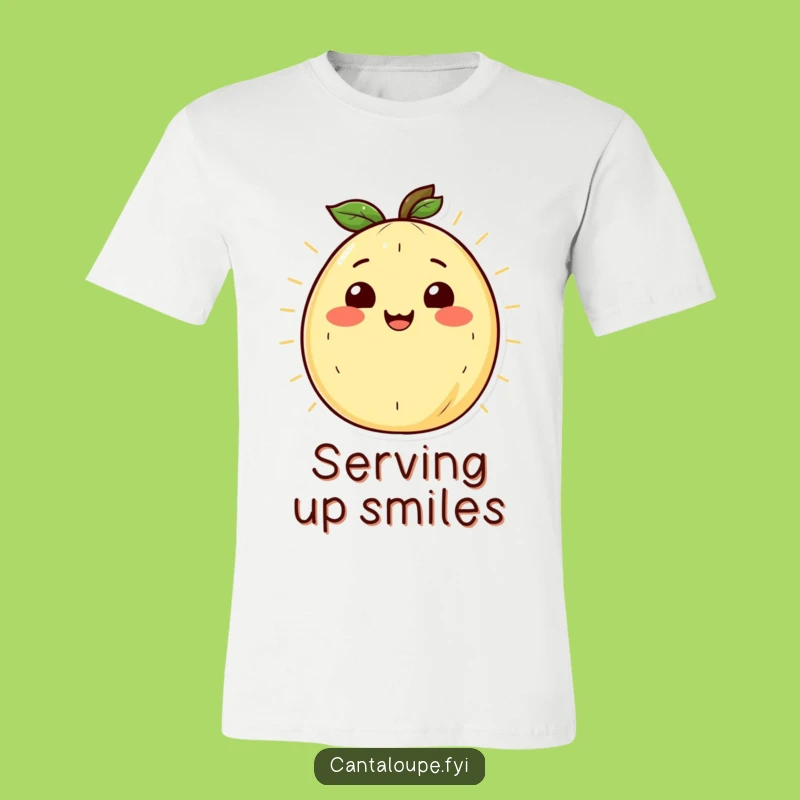 Funny Radiant Cantaloupe T-Shirt: Wear Warmth with a Smiling Face, Ideal Funny Gift