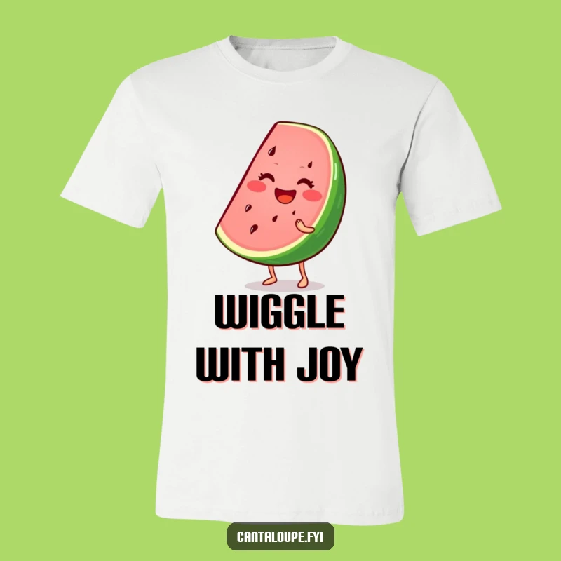 Funny Watermelon T-Shirt: Wiggling Wedge Character, Ideal Summer Gift