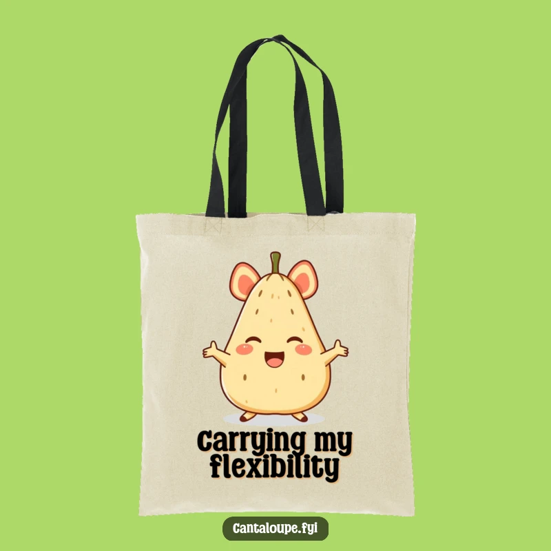 Funny Cantaloupe Split Tote Bag - Carry Your Essentials with Fruitful Fun