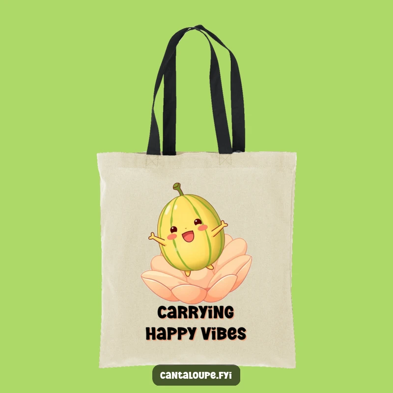 Funny Cantaloupe Bouncing Tote Bag: Carry Your Joyful Essentials