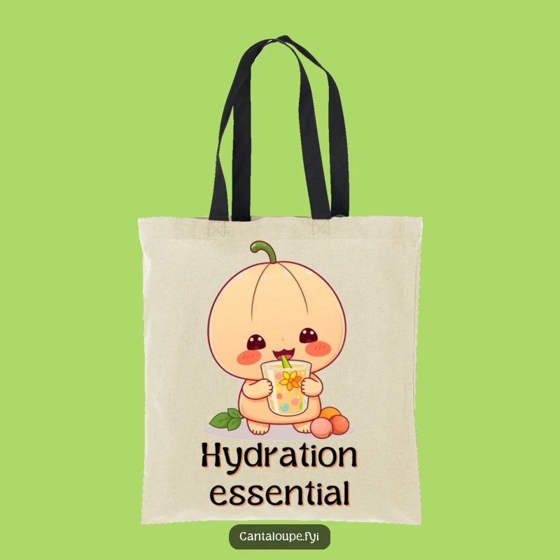 Funny Cantaloupe Tote Bag: Carry Your Joy with This Slurping Drinker Funny Gift
