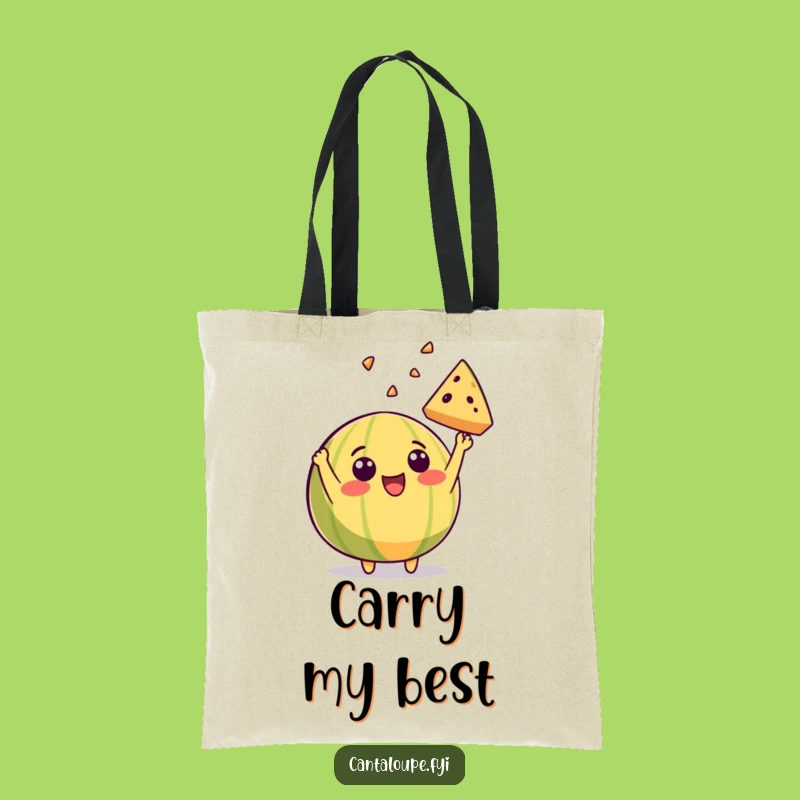 Funny Cantaloupe Tote Bag: Carry Your Slice of Fun Everywhere