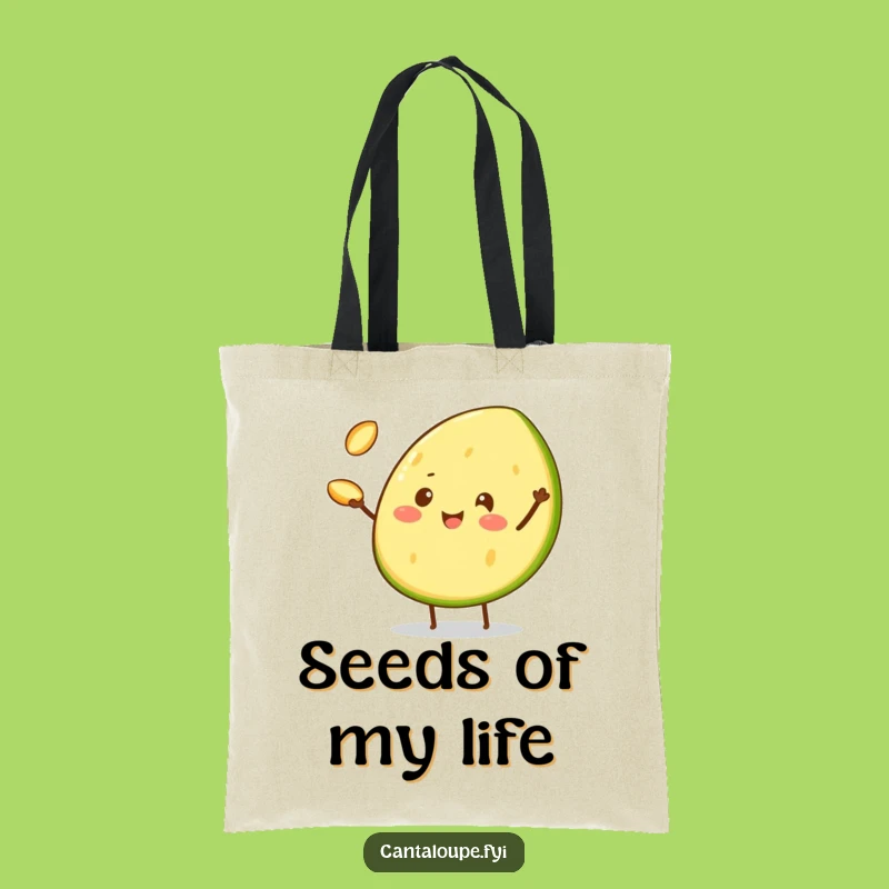 Funny Juggling Act Tote Bag - Cheerful Cantaloupe Wedge, Carry Your Skills with Flair