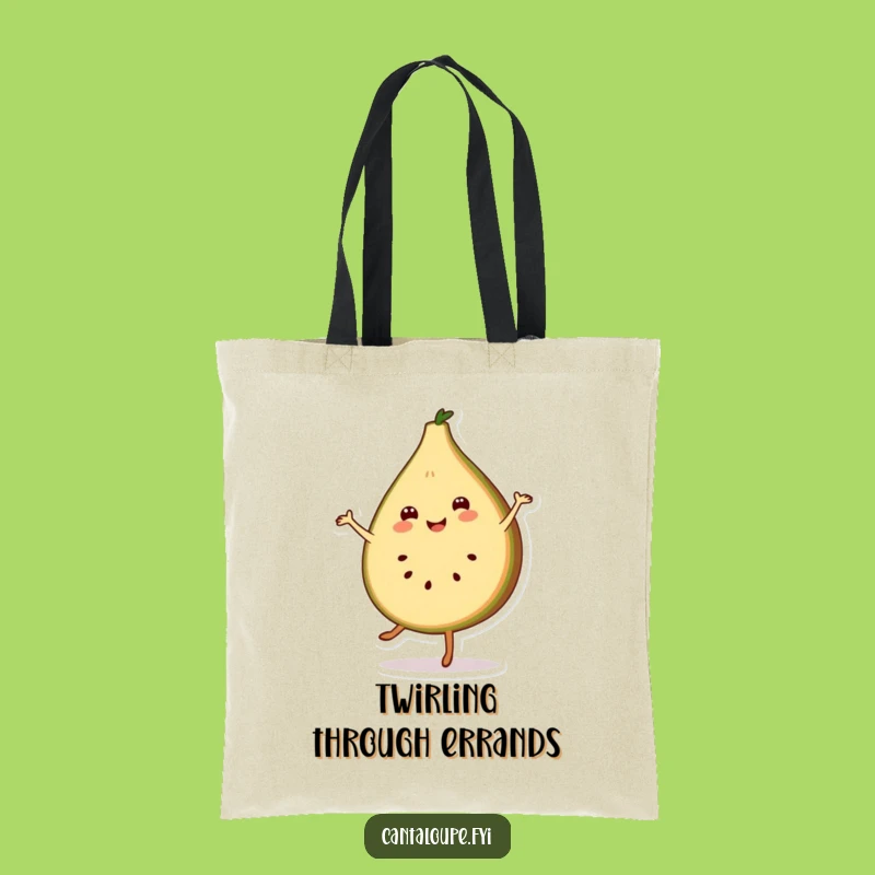 Funny Cantaloupe Pirouette Tote Bag - Carry Your Dance Gear with Flair